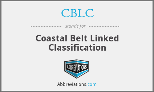CBLC - Coastal Belt Linked Classification