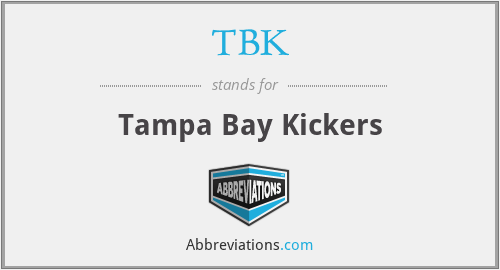 TBK - Tampa Bay Kickers