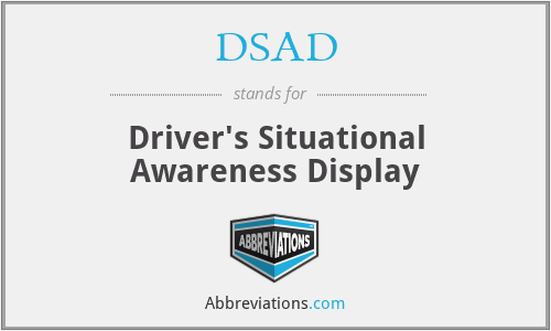 DSAD - Driver's Situational Awareness Display