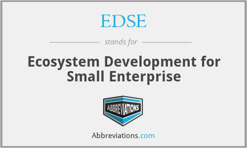 EDSE - Ecosystem Development for Small Enterprise