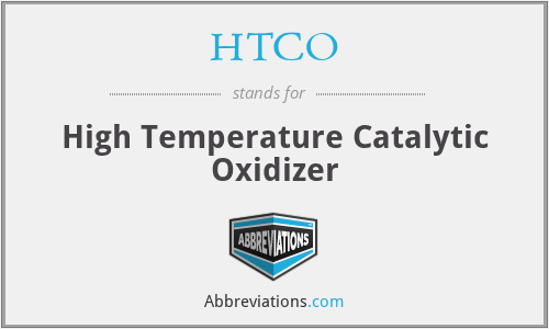 HTCO - High Temperature Catalytic Oxidizer