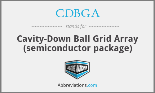CDBGA - Cavity-Down Ball Grid Array (semiconductor package)