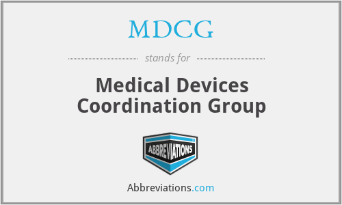 MDCG - Medical Devices Coordination Group