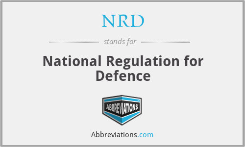 NRD - National Regulation for Defence