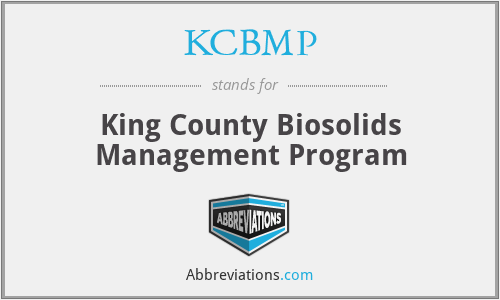 KCBMP - King County Biosolids Management Program