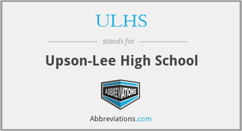 ULHS - Upson-Lee High School