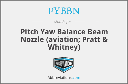 PYBBN - Pitch Yaw Balance Beam Nozzle (aviation; Pratt & Whitney)