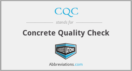 CQC - Concrete Quality Check