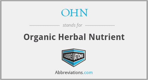 OHN - Organic Herbal Nutrient