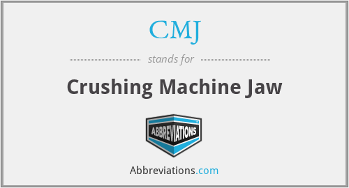 CMJ - Crushing Machine Jaw