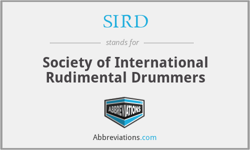 SIRD - Society of International Rudimental Drummers
