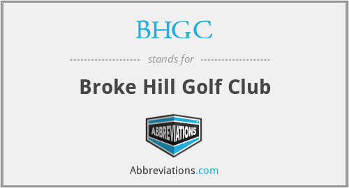 BHGC - Broke Hill Golf Club