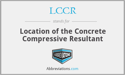 LCCR - Location of the Concrete Compressive Resultant