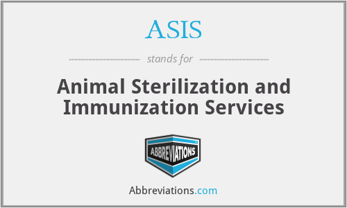 ASIS - Animal Sterilization and Immunization Services
