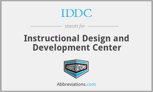 IDDC - Instructional Design and Development Center