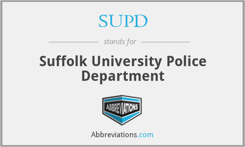 SUPD - Suffolk University Police Department