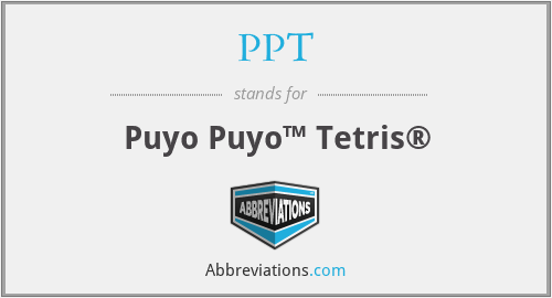 PPT - Puyo Puyo™ Tetris®