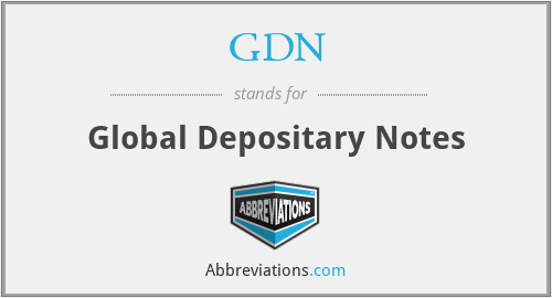 GDN - Global Depositary Notes