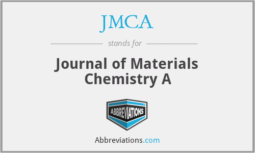 JMCA - Journal of Materials Chemistry A