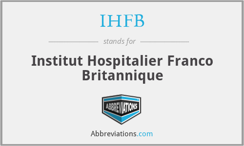 IHFB - Institut Hospitalier Franco Britannique
