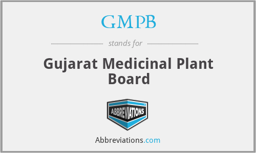 GMPB - Gujarat Medicinal Plant Board