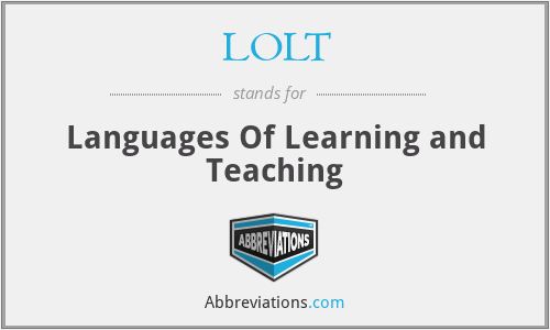 LOLT - Languages Of Learning and Teaching