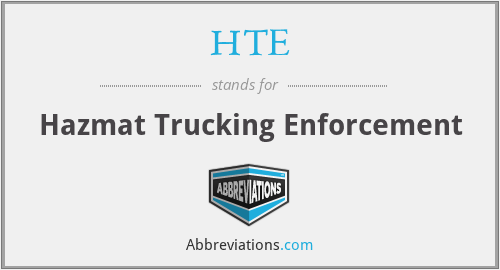 HTE - Hazmat Trucking Enforcement