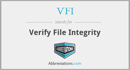 VFI - Verify File Integrity