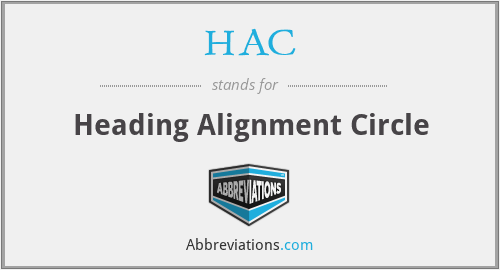 HAC - Heading Alignment Circle