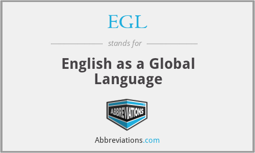 EGL - English as a Global Language