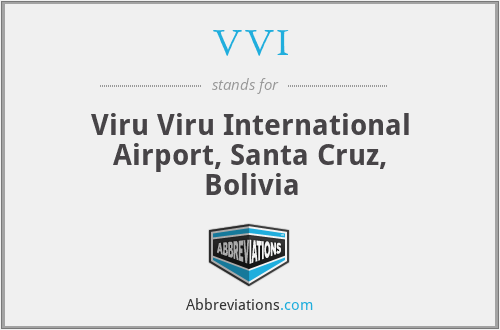 VVI - Viru Viru International Airport, Santa Cruz, Bolivia