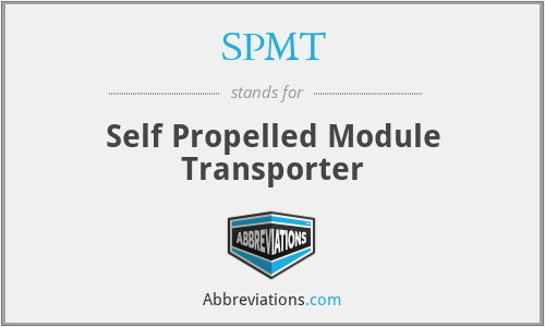 SPMT - Self Propelled Module Transporter