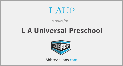 LAUP - L A Universal Preschool