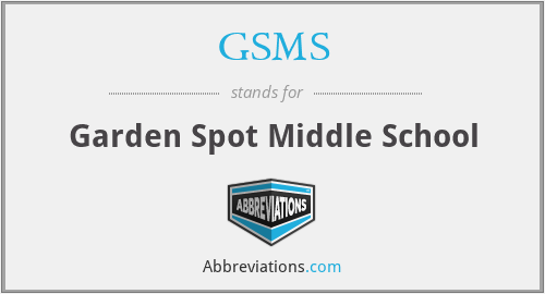 GSMS - Garden Spot Middle School