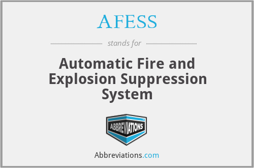 AFESS - Automatic Fire and Explosion Suppression System