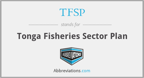 TFSP - Tonga Fisheries Sector Plan