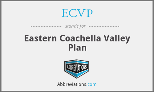 ECVP - Eastern Coachella Valley Plan