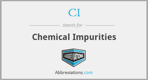 CI - Chemical Impurities