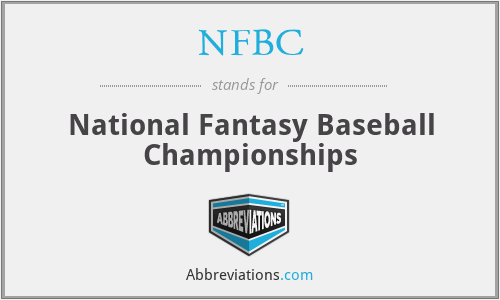 NFBC - National Fantasy Baseball Championships