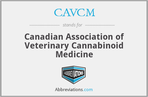 CAVCM - Canadian Association of Veterinary Cannabinoid Medicine