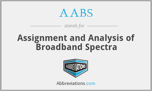 AABS - Assignment and Analysis of Broadband Spectra