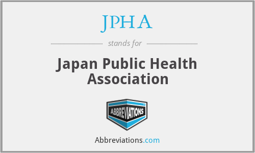 JPHA - Japan Public Health Association