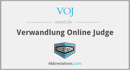 VOJ - Verwandlung Online Judge