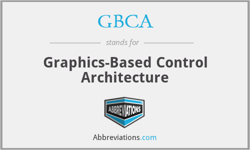 GBCA - Graphics-Based Control Architecture