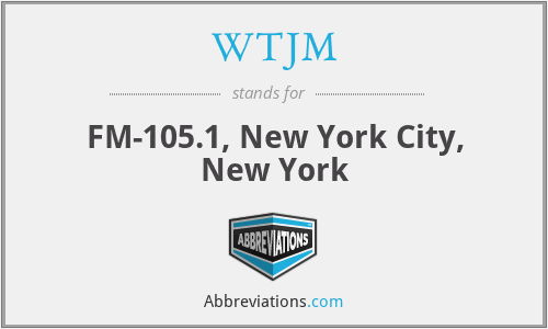 WTJM - FM-105.1, New York City, New York