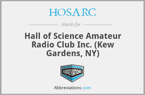 HOSARC - Hall of Science Amateur Radio Club Inc. (Kew Gardens, NY)