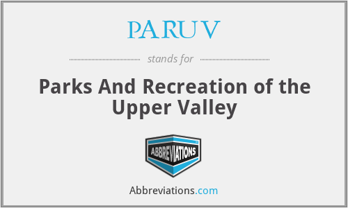 PARUV - Parks And Recreation of the Upper Valley