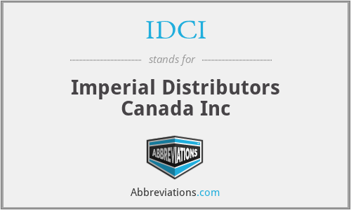 IDCI - Imperial Distributors Canada Inc