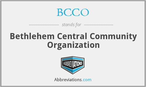 BCCO - Bethlehem Central Community Organization