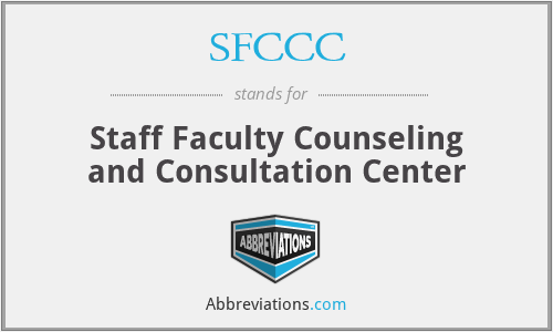 SFCCC - Staff Faculty Counseling and Consultation Center